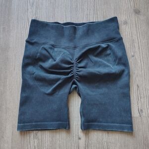 Women's High-Waisted Black Shorts